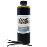Cook's Vanilla Paste bottle with seeds for rich baking flavor.