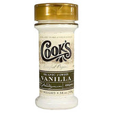 Cook's Vanilla Powder jar with intense aroma for baking and desserts.