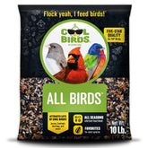 COOL BIRDS All Birds Blend seed bag ready for year-round backyard birds
