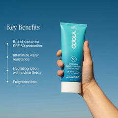 COOLA fragrance-free label indicating gentle daily wear