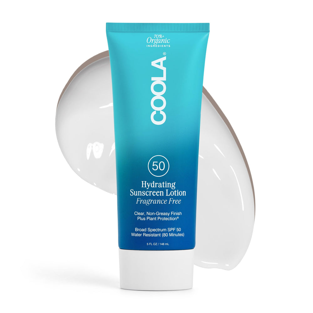 COOLA Organic Sunscreen SPF 50 body lotion bottle for daily protection