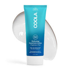 COOLA Organic Sunscreen SPF 50 body lotion bottle for daily protection