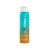 COOLA Organic Sunscreen SPF 30 spray bottle in front for daily protection.