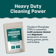 Coolinario TSP on walls provides strong degreasing for kitchens and garages.