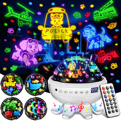 COOLNIGHT Puppy Projector with 4 slides lights up bedtime with gentle visuals.