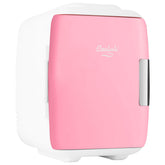 Cooluli 4L mini fridge front view, compact bedside-friendly design.