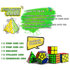 Coolzon pyraminx puzzle cube offers precise turns for challenging rotations.