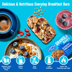 Real blueberries detail in Cooper Street Granola Bakes for authentic fruit flavor