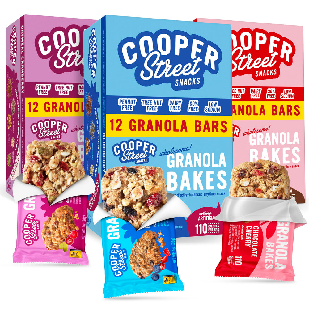 Cooper Street Granola Bakes soft-baked texture close-up for breakfast bite.