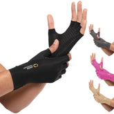 Copper Compression Arthritis Gloves front view providing discreet, all-day hand support.