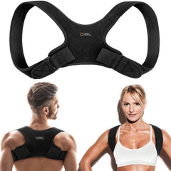 Copper Compression back brace posture corrector supports upright alignment for adults.