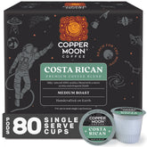 Copper Moon single-serve pod brew for Keurig machines, smooth Costa Rican flavor.