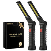 Coquimbo rechargeable LED work light with magnetic base front view for hands-free grilling.