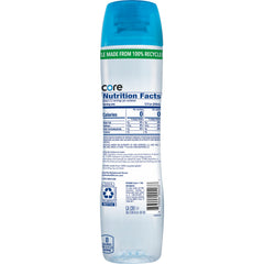 Core Hydration bottle pour showing quick hydration with wide mouth