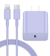 Coreykin 20W PD USB-C wall charger powering iPhone rapidly.