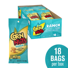 Snack box display of 18-pack CORN NUTS for game night.