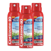 Cortizone-10 maximum-strength cooling spray bottle delivering fast itch relief.