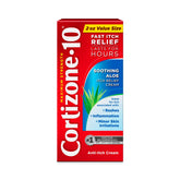 Cortizone-10 maximum strength soothing aloe cream in a 2 oz tube for fast itch relief.