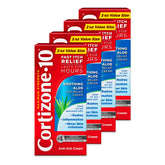 Cortizone-10 maximum-strength tube application closeup for fast itch relief