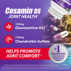 Cosamin DS glucosamine HCl capsules illustrate key joint-supporting components.
