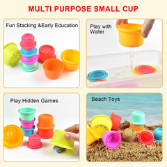 Cosaway BPA-free cups with smooth edges ensure safe, enjoyable playtime.