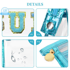 COSHAYSOO waterproof zipper keeps beauty essentials safe by the pool