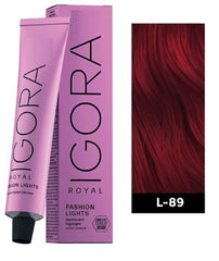 Cosletic IG-ORA Royal Fashion Lights application shot showing long-lasting color results on natural or dark base