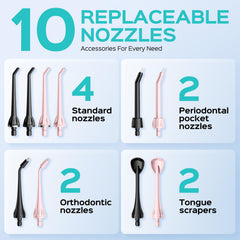 COSLUS C20 five nozzles included for versatile cleaning