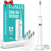 COSLUS C40 toothbrush front view for daily family brushing and deep cleaning