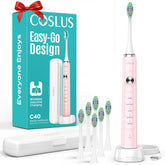 COSLUS C40 toothbrush front view for daily deep cleaning.