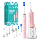 COSLUS C51C30 toothbrush front angle with comfortable pink handle for daily brushing