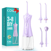 COSLUS C30 water dental flosser front view for precise cleaning at home.