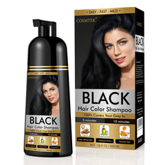 COSMTEK Black Dye Shampoo packshot showcases ammonia-free formula for gentle color