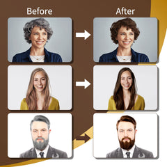 COSMTEK wait time on damp hair yields natural dark brown shade.