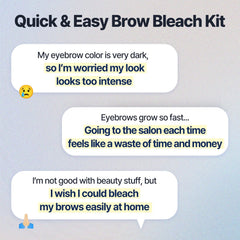COSNORI brow tone cream pouch ready to mix for clean lightening