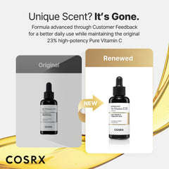 COSRX lightweight vitamin C serum texture on skin for fast absorption
