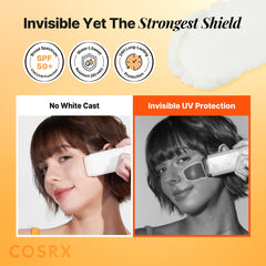 COSRX Airy-Light Clear Sunscreen Stick delivering a seamless matte finish on skin