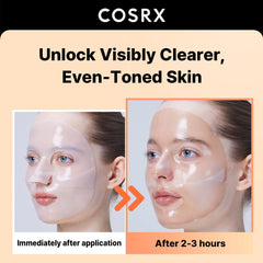 COSRX Alpha-Arbutin hydrogel mask packaging for travel