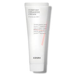 COSRX Balancium Comfort Ceramide Cream jar showing rich hydration texture