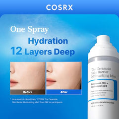 COSRX Barrier Cream Face Mist bottle side view showing compact spray.