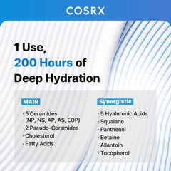 Graphic of 7-ceramide complex in COSRX formula for barrier support