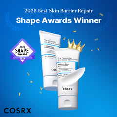 Creamy COSRX moisturizer texture gliding smoothly over skin