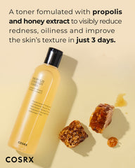 COSRX Full Fit Propolis Synergy Toner texture application reveals lightweight moisture for daily use