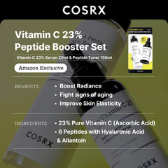 COSRX Peptide Booster Toner bottle with six peptides for elasticity support