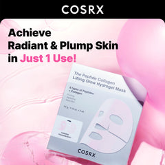 COSRX Pink Peptides Collagen Mask on-face application shows comfortable fit