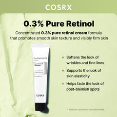Texture swirl of COSRX Retinol 0.3% Cream indicating smooth application