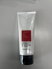 COSRX cleanser foaming lather demonstrates gentle exfoliation for clear pores.