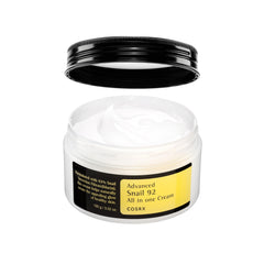 COSRX Snail Mucin 92% Moisturizer bottle close-up for deep, non-sticky hydration.