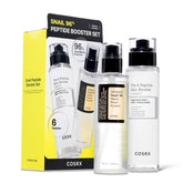COSRX Snail Mucin booster serum bottle for intense hydration and renewal.