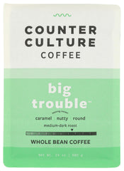 Counter Culture Big Trouble beans closeup highlighting premium whole-bean texture for rich brews.
